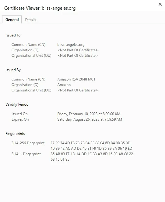 AWS ACM 提供的免費 SSL/TLS 憑證資訊