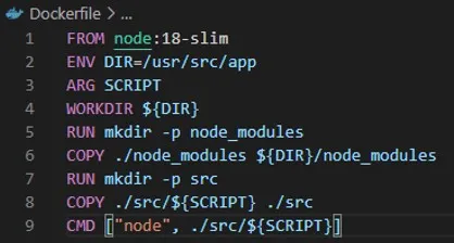 Dockerfile 範例內容