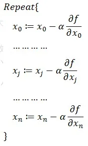 梯度下降法的更新公式