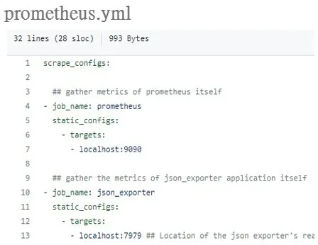 原始 Prometheus 監控目標需逐一手動設定的範例截圖