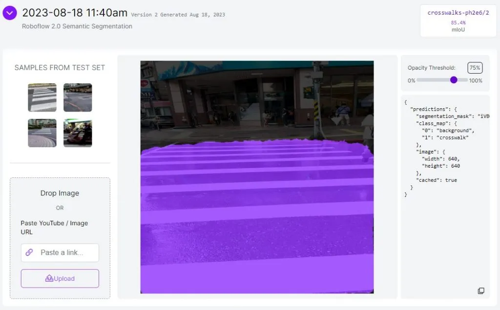 Roboflow 的 Generate 頁面截圖，可選擇預處理與資料增強方法