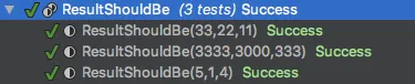 TestCase 多組參數的測試執行結果