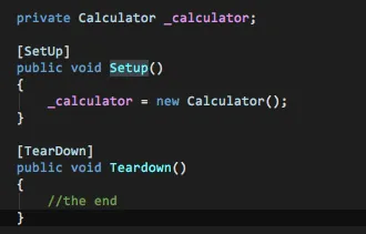 Setup 與 Teardown 的設定範例