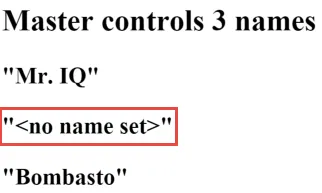 Angular Input setter 處理空字串後顯示 no name set