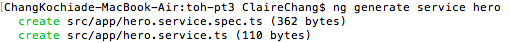 Angular CLI 建立 HeroService 後產生 hero.service.ts 與 hero.service.spec.ts