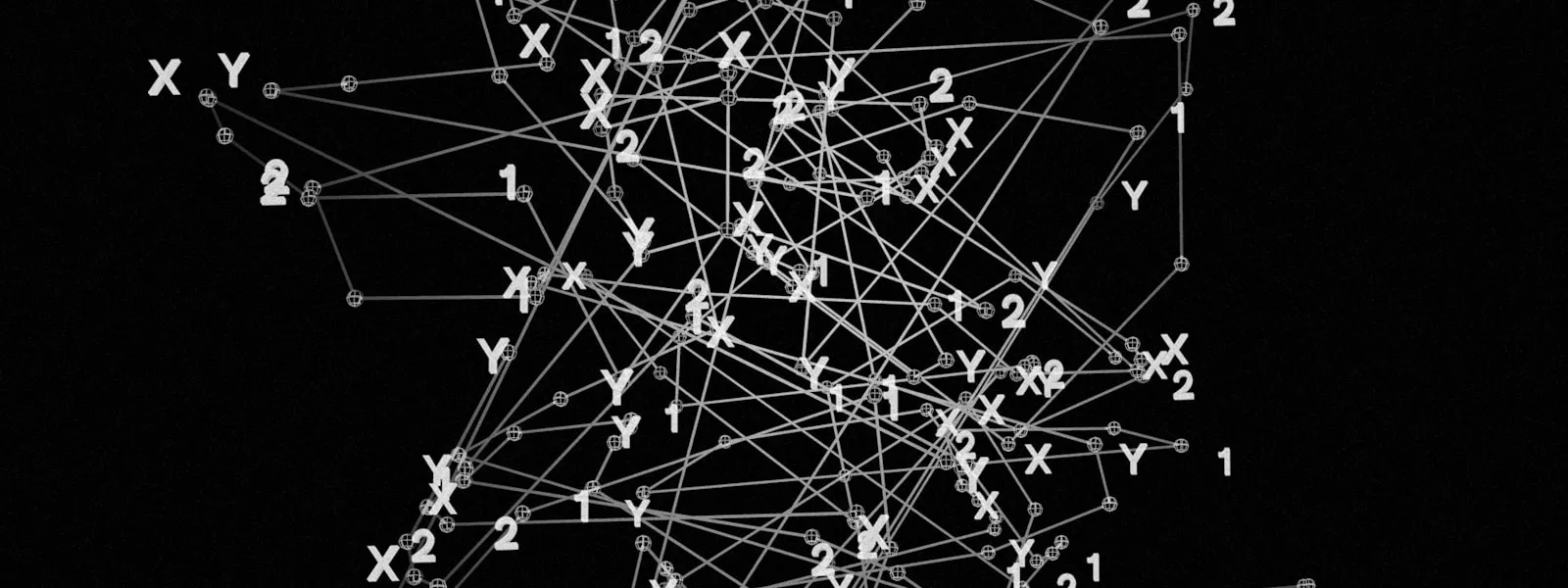 由 X、Y 標記節點與連線組成的神經網路抽象圖，象徵分類模型的預測與標籤