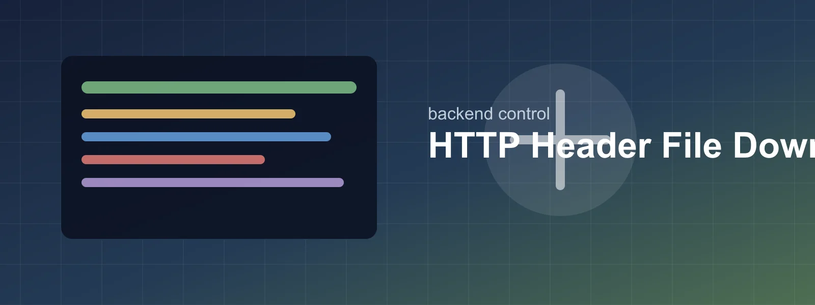 HTTP header 控制檔案下載的後端程式示意圖