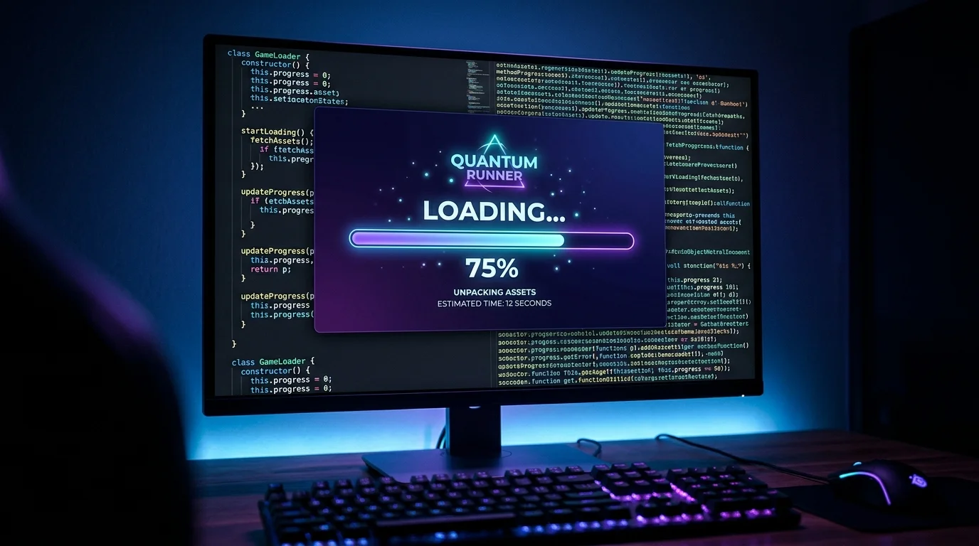 JavaScript 網頁遊戲 loading 畫面控制程式碼