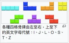 俄羅斯方塊遊戲畫面